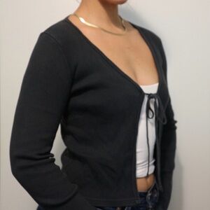 Brandy Melville Charcoal Cardigan